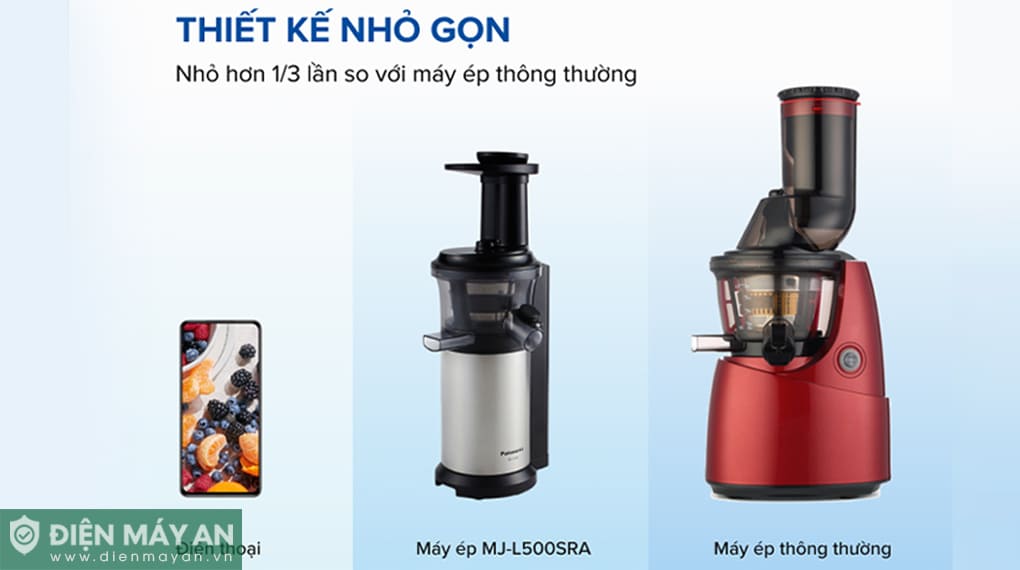 Máy ép chậm Panasonic PAVH-MJ-L500SRA 150W